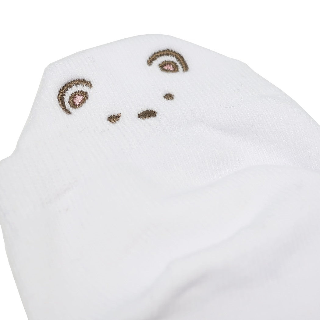 レディースぬいぐるみ刺しゅうソックス 女性用靴下 すみっコぐらし しろくま サンエックス ジェイズプランニング かわいい <br><br>
