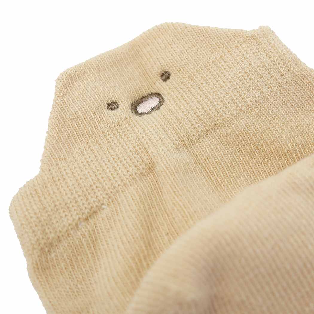 レディースぬいぐるみ刺しゅうソックス 女性用靴下 すみっコぐらし とんかつ サンエックス ジェイズプランニング かわいい <br><br>