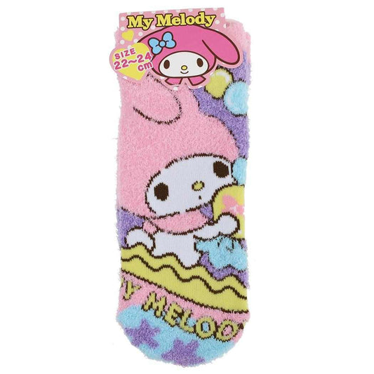 サンリオ 女性用防寒靴下 もこもこルームソックス 22～24cm マイメロディ/パッケージ sanrio ジェイズプランニング