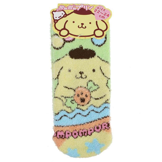 サンリオ 女性用防寒靴下 もこもこルームソックス 22～24cm ポムポムプリン/パッケージ sanrio ジェイズプランニング