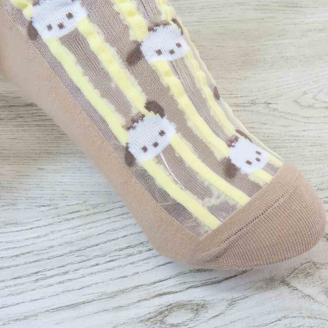 シースルーソックス レディース 女性用靴下 ポチャッコ パターン サンリオ ジェイズプランニング かわいい メール便可