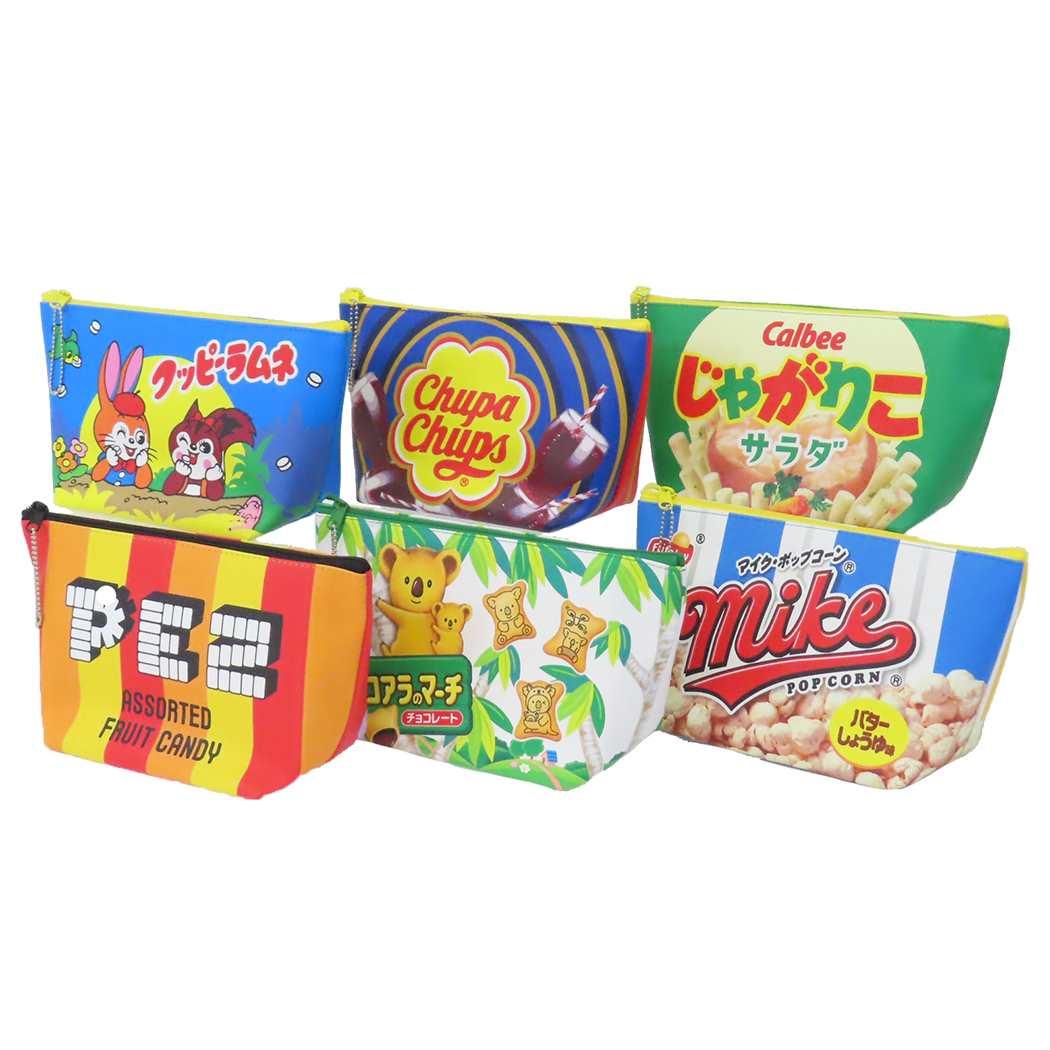 舟形ポーチ コスメポーチ PEZ お菓子パッケージ かわいい 小物入れ