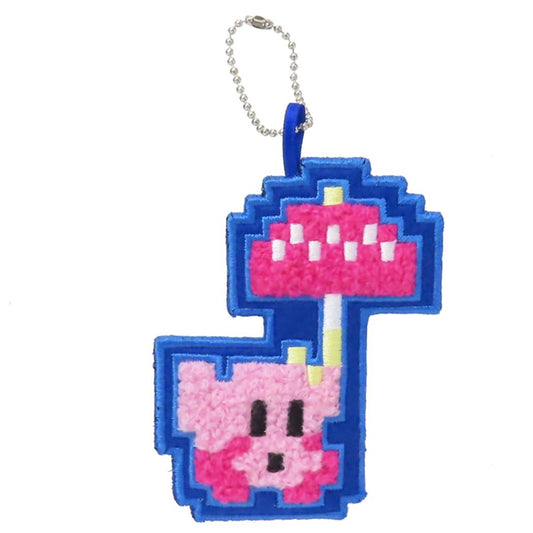 刺繍ワッペンチャーム キーチェーン 星のカービィx大図まこと パラソル ジェイズプランニング キーホルダー かわいい メール便可