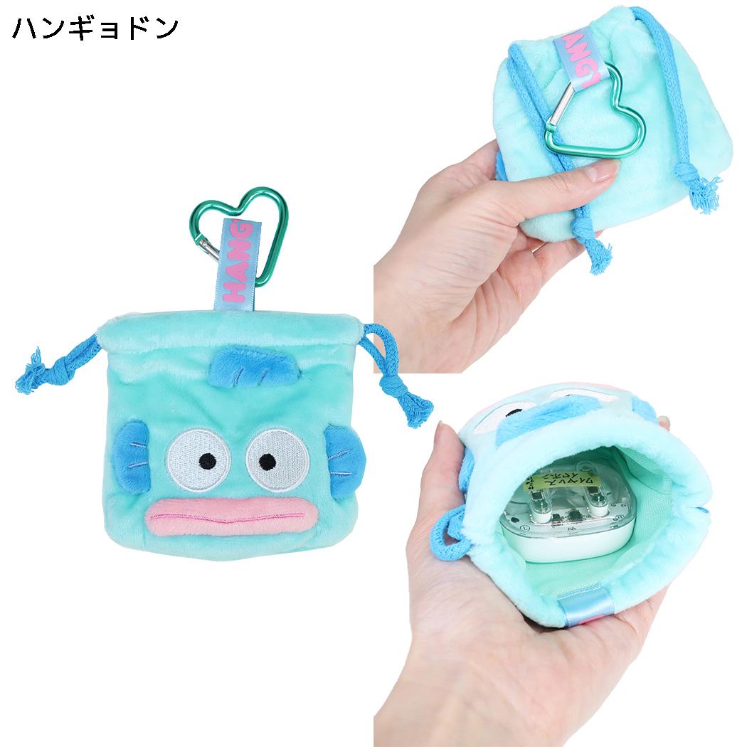 サンリオキャラクターズ 巾着袋 カラビナ付きミニ巾着 ハンギョドン Sanrio