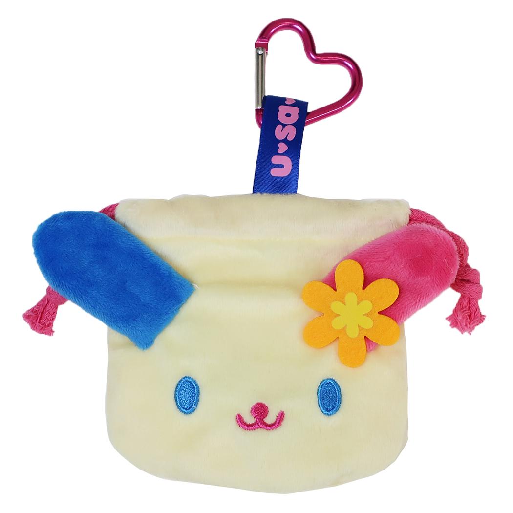 サンリオキャラクターズ 巾着袋 カラビナ付きミニ巾着 ウサハナ Sanrio