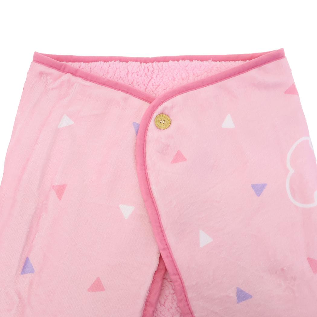 ふわふわブランケット ボタン付き ひざ掛け毛布 マイメロディ サンリオ ウォーマー雑貨 防寒用品