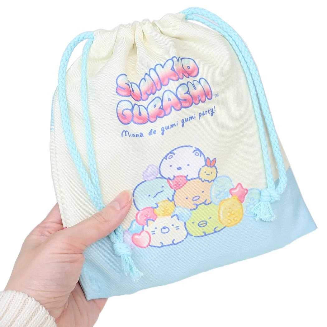 きんちゃくポーチ 巾着袋 すみっコぐらし サンエックス 新学期準備雑貨 小物入れ メール便可