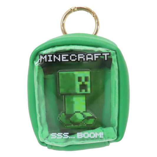 カラビナ付きミニポーチ クリアポーチ マインクラフト クリーパー Minecraft ケイカンパニー 小物入れ ゲーム