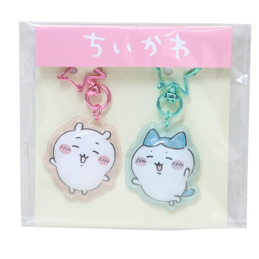 ぷっくりったいペアキーホルダー キーリング ちいかわ ちいかわxハチワレ プレゼント メール便可
