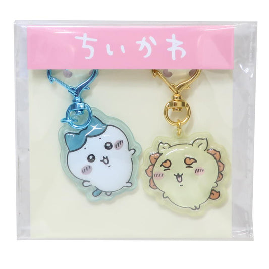 ぷっくりったいペアキーホルダー キーリング ちいかわ ハチワレxシーサー プレゼント メール便可