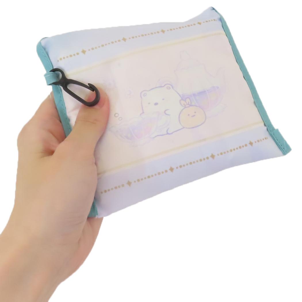 ポケット付きエコバッグ ショッピングバッグ すみっコぐらし クリーム サンエックス ケイカンパニー お買い物かばん メール便可