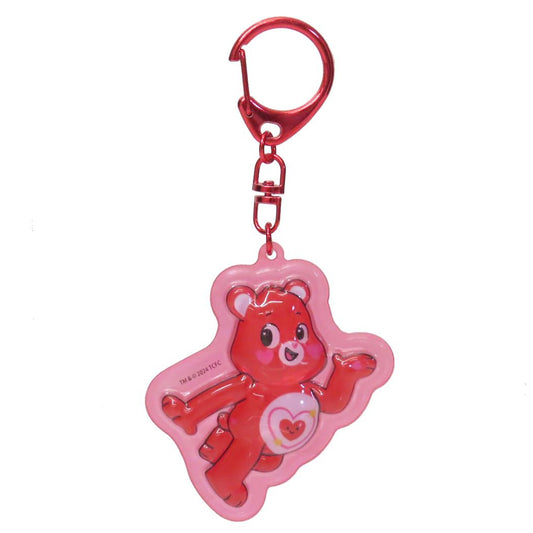 ぷっくりったいキーホルダー キーリング ケアベア オールマイハートベア CareBears ケイカンパニー プレゼント メール便可