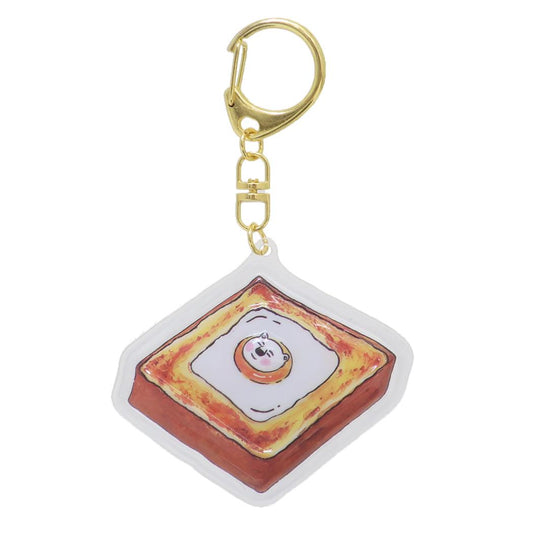 ぷっくりったいキーホルダー キーリング しろくまシリーズ しょくパン ケイカンパニー プレゼント アクキー 絵本メール便可