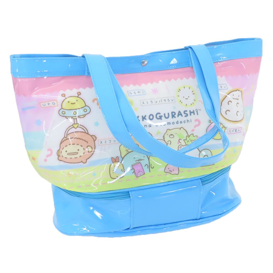 ポケット付きビニールトート 2層式 プールバッグ すみっコぐらし サンエックス ケイカンパニー ビーチバッグ 海プール レジャー用品
