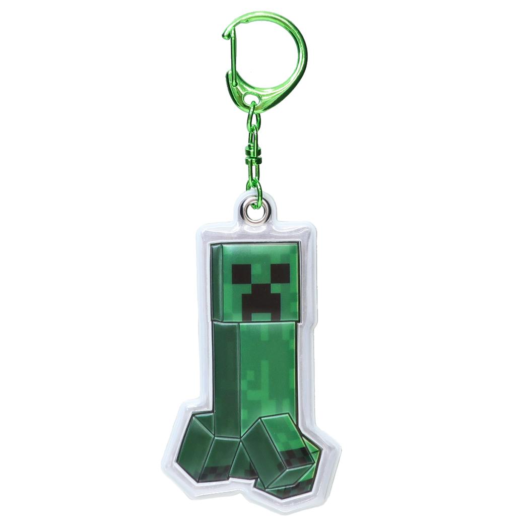 マインクラフト キーリング リフレクターキーホルダー クリーパー Minecraft プレゼント ゲームキャラクター グッズ メール便可 シネマコレクション