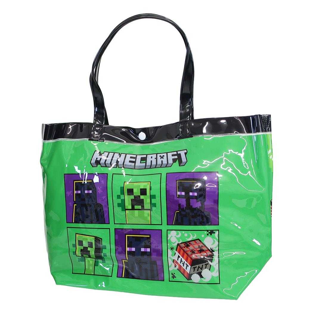 マインクラフト プールバッグ ビニールバッグ クリーパー＆エンダーマン Minecraft ビーチバッグ 海プール レジャー用品 ゲームキャラクター グッズ シネマコレクション