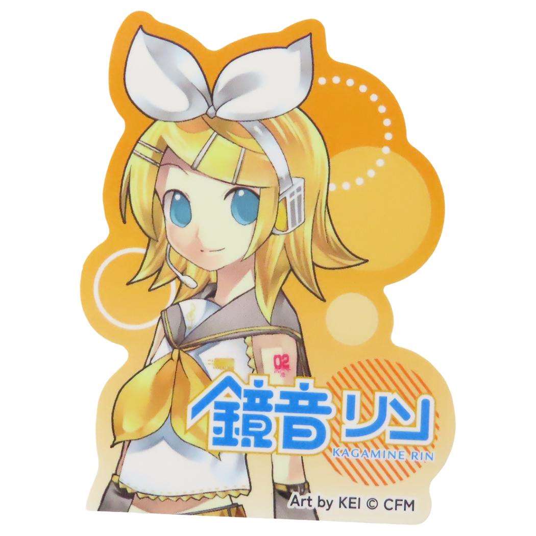 ステッカー ダイカットシール 初音ミク 鏡音リン ピアプロキャラクターズ ケイカンパニー デコシール スマホステッカー メール便可