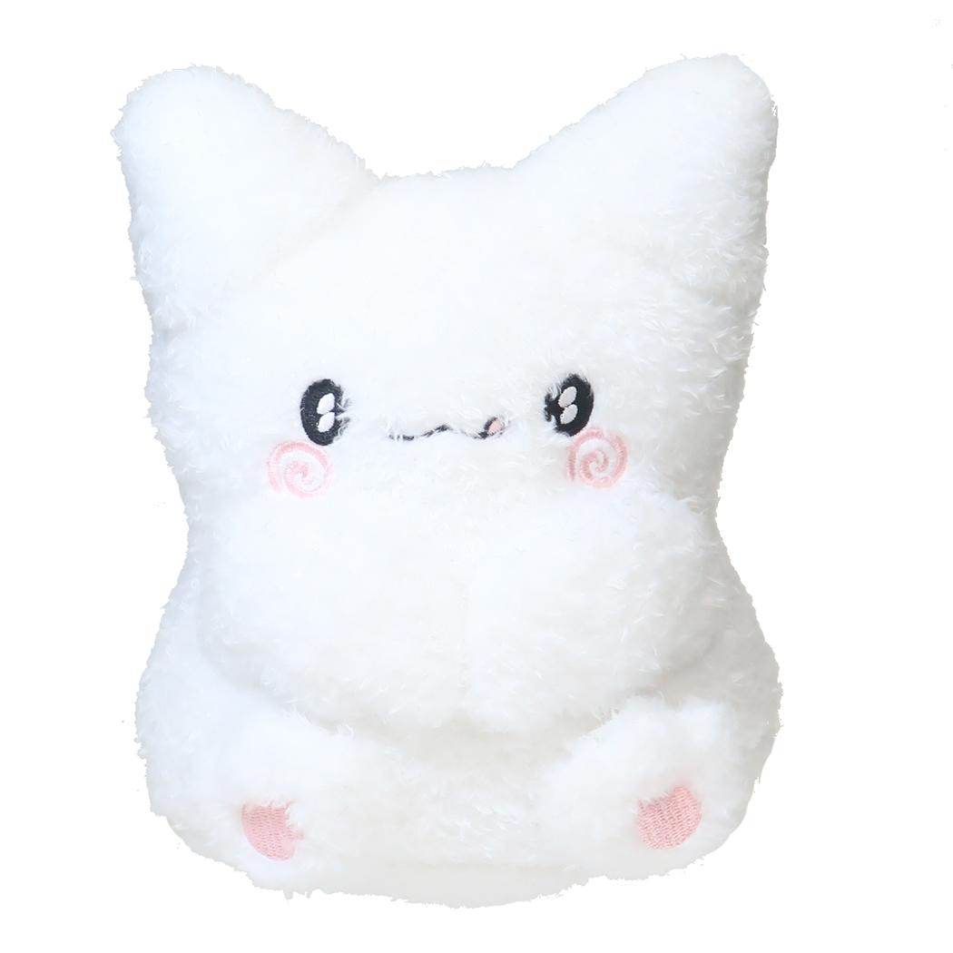 お座りぬいぐるみ ぬいぐるみ はなまるおばけ ふんわり光るシリーズ 舌ぺろ サンリオ ケイカンパニー プレゼント かわいい プラッシュドール 蓄光