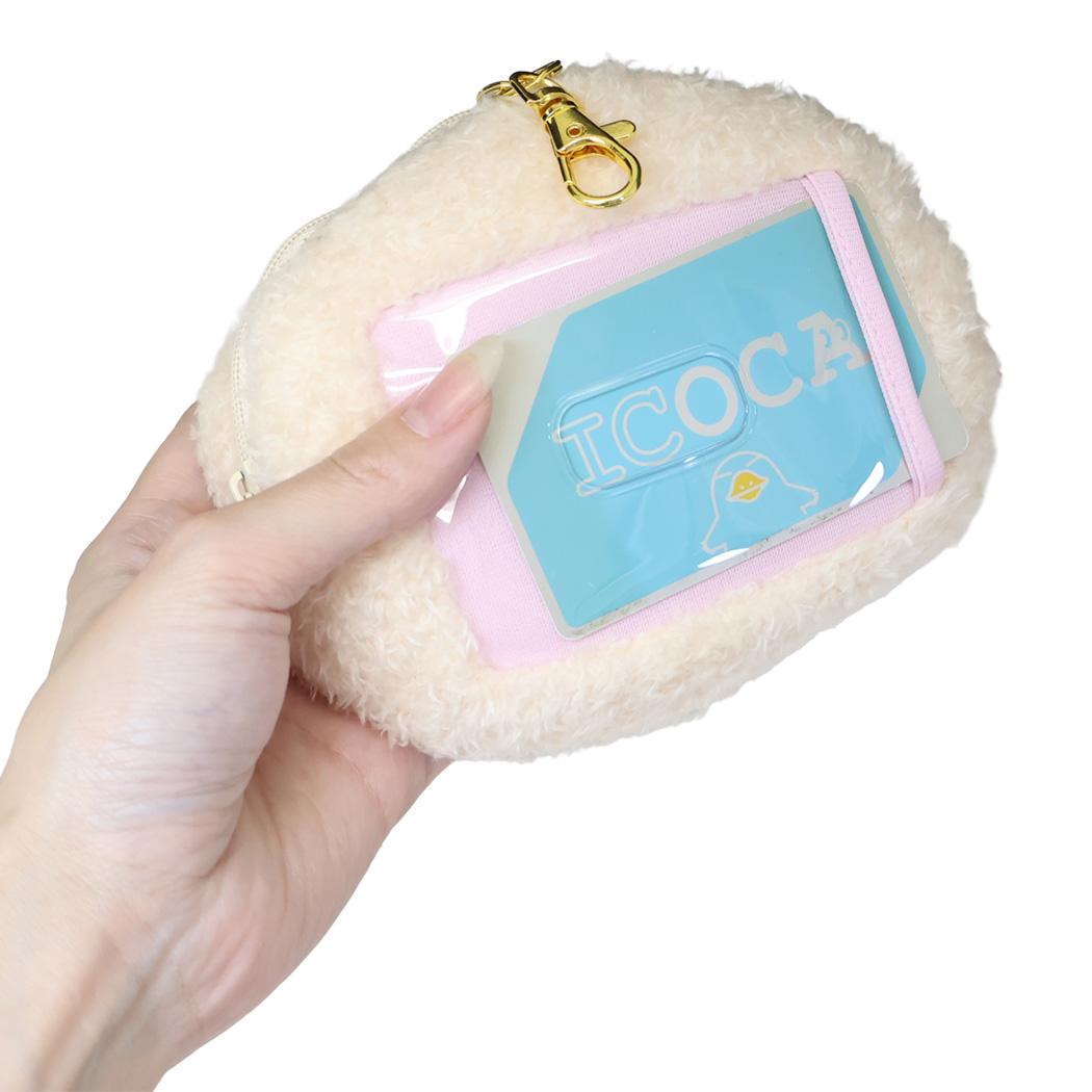 いしよわちゃん 定期入れ＆小銭入れ リール付きフェイスパスケース サンエックス ICカードケース 小物入れ キャラクター グッズ シネマコレクション