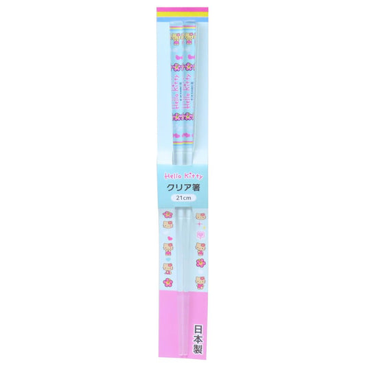クリア箸 21cm おはし ハローキティ 日焼け サンリオ カトラリー 日本製 メール便可