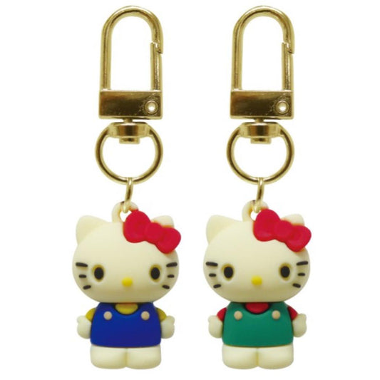 ハローキティ キーリング PVCペアキーホルダー レトロ サンリオ マスコット お揃い キャラクター グッズ メール便可 シネマコレクション