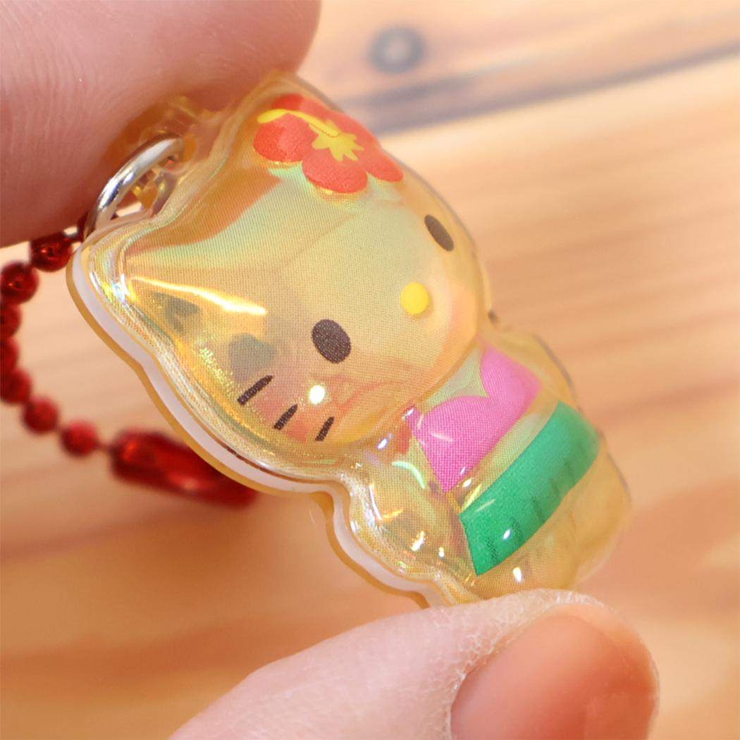 ハローキティ キーホルダー ぷっくりったいプチボールチェーン 日焼け サンリオ
