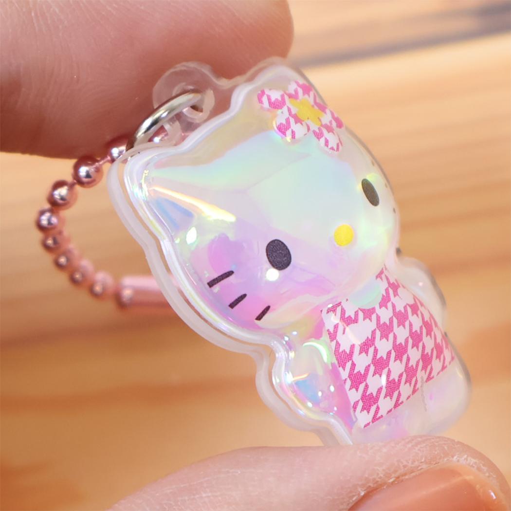 ハローキティ キーホルダー ぷっくりったいプチボールチェーン カオハナ/ピンク サンリオ
