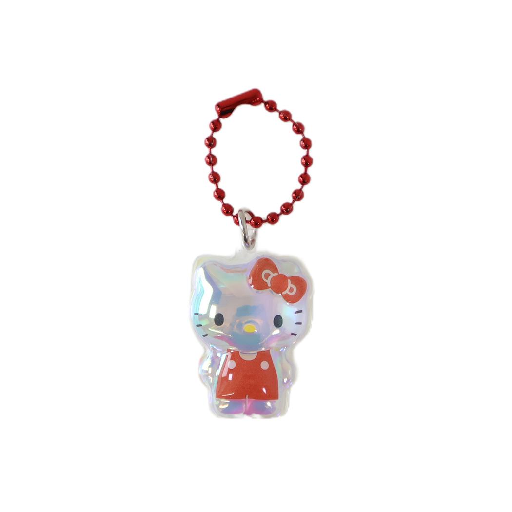 ハローキティ キーホルダー ぷっくりったいプチボールチェーン レッド サンリオ