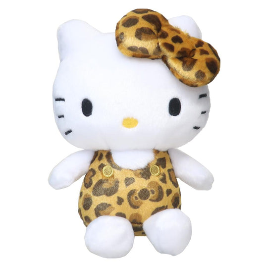 お座りぬいぐるみ ぬいぐるみ ハローキティ ヒョウ柄シリーズ ブラウン サンリオ ケイカンパニー プレゼント かわいい プラッシュドール