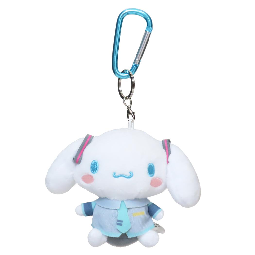 カラビナ付きマスコット マスコット 初音ミクxシナモロール シナモロール サンリオ ケイカンパニー ミニぬいぐるみ