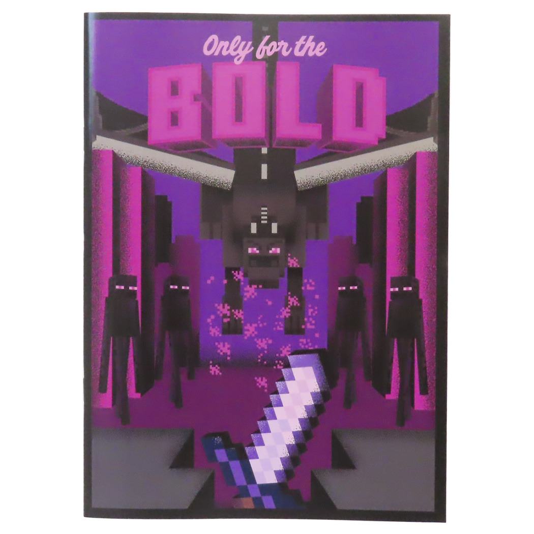 B5ノート ノート マインクラフト ブラック 新入学 Minecraft ケイカンパニー 小学生 文房具 学校 ゲームメール便可
