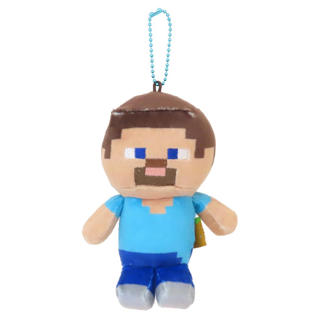 ボールチェーンマスコット マスコット マインクラフト スティーブ Minecraft プレゼント かわいい ミニぬいぐるみ ゲーム