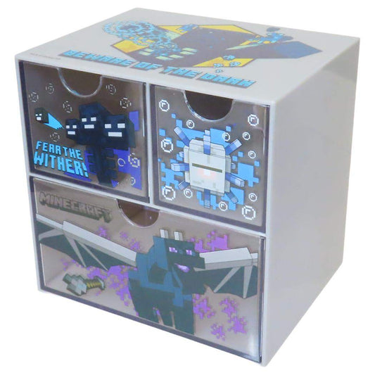 キャラチェスト 卓上収納 マインクラフト グレー Minecraft ケイカンパニー 小物入れ 収納ケース ゲーム