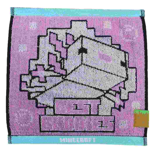 マインクラフト ミニタオル ジャガードミニタオル ウーパールーパー Minecraft 汗拭きタオル ゲームキャラクター グッズ メール便可 シネマコレクション