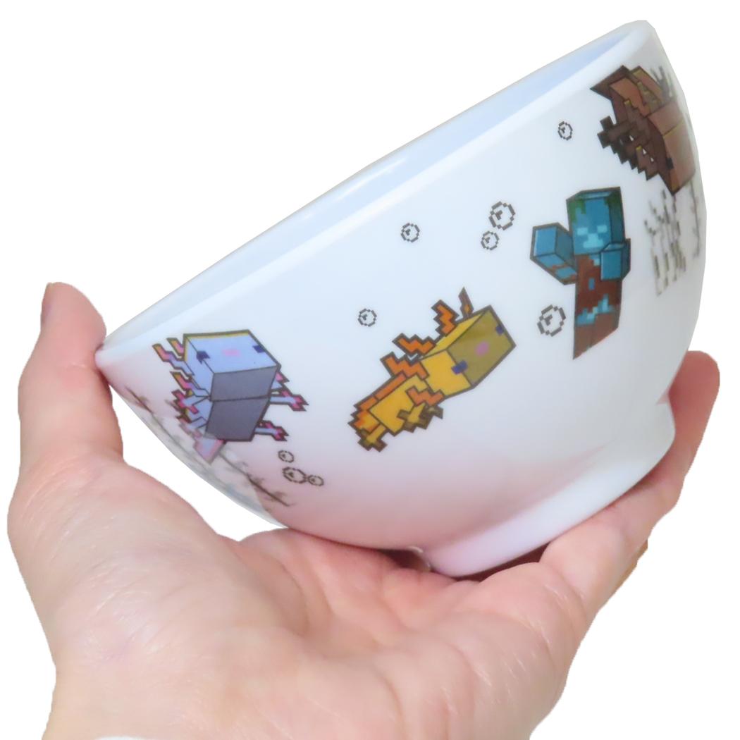 メラミンボウル お茶碗 マインクラフト ウーパールーパー Minecraft 割れにくい食器 ゲーム