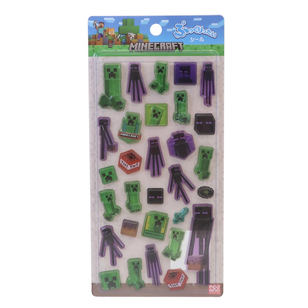 マインクラフト シールシート ぷっくりったいシール クリーパー＆エンダーマン Minecraft