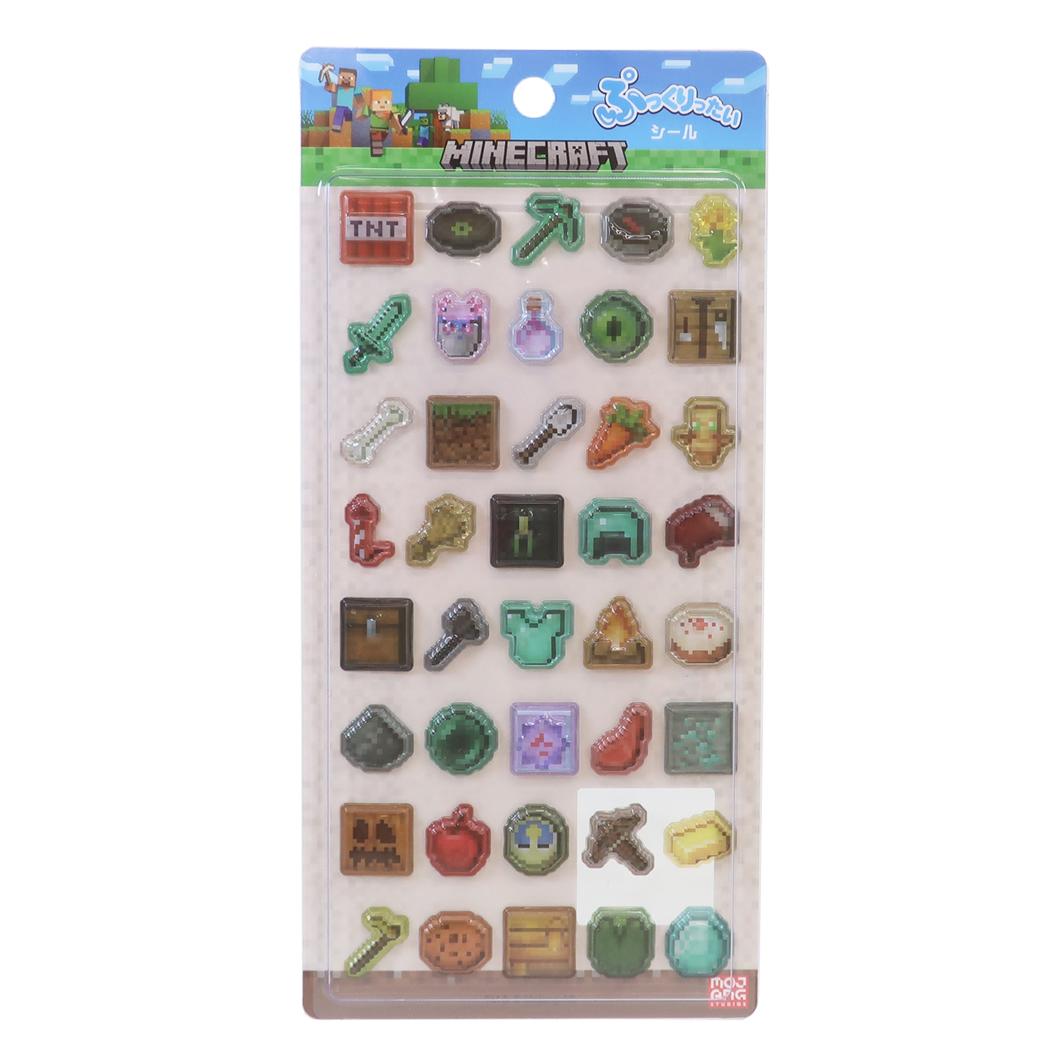 マインクラフト シールシート ぷっくりったいシール モチーフ Minecraft