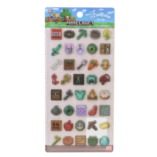 マインクラフト シールシート ぷっくりったいシール モチーフ Minecraft