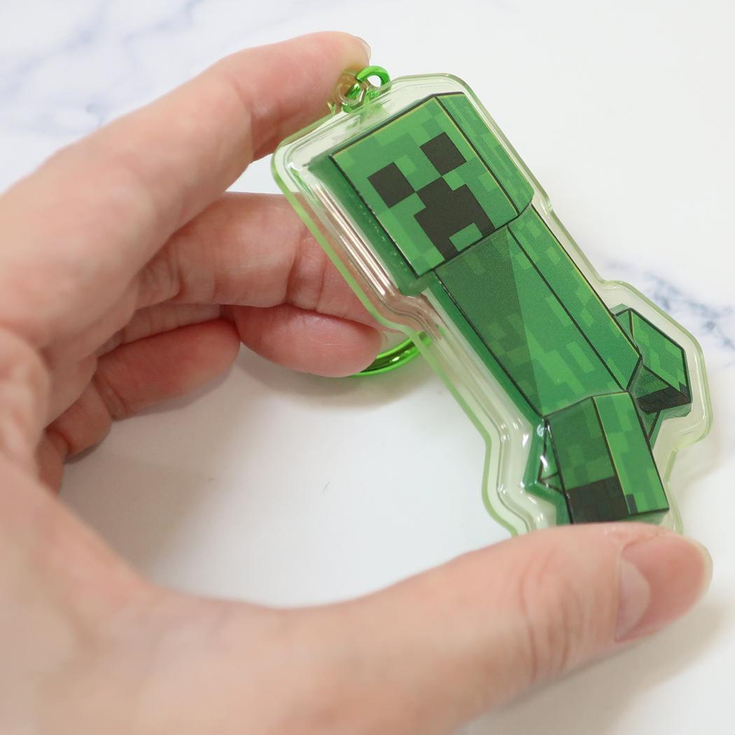 ぷっくりったいキーホルダー キーリング マインクラフト クリーパー Minecraft プレゼント ゲームメール便可