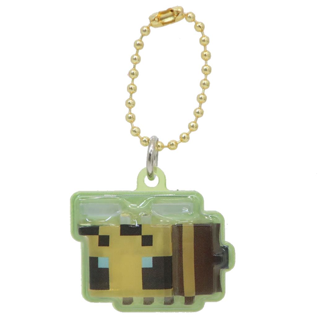 ぷっくりったいプチボールチェーン キーホルダー マインクラフト ハチ Minecraft プレゼント 立体 ゲームメール便可