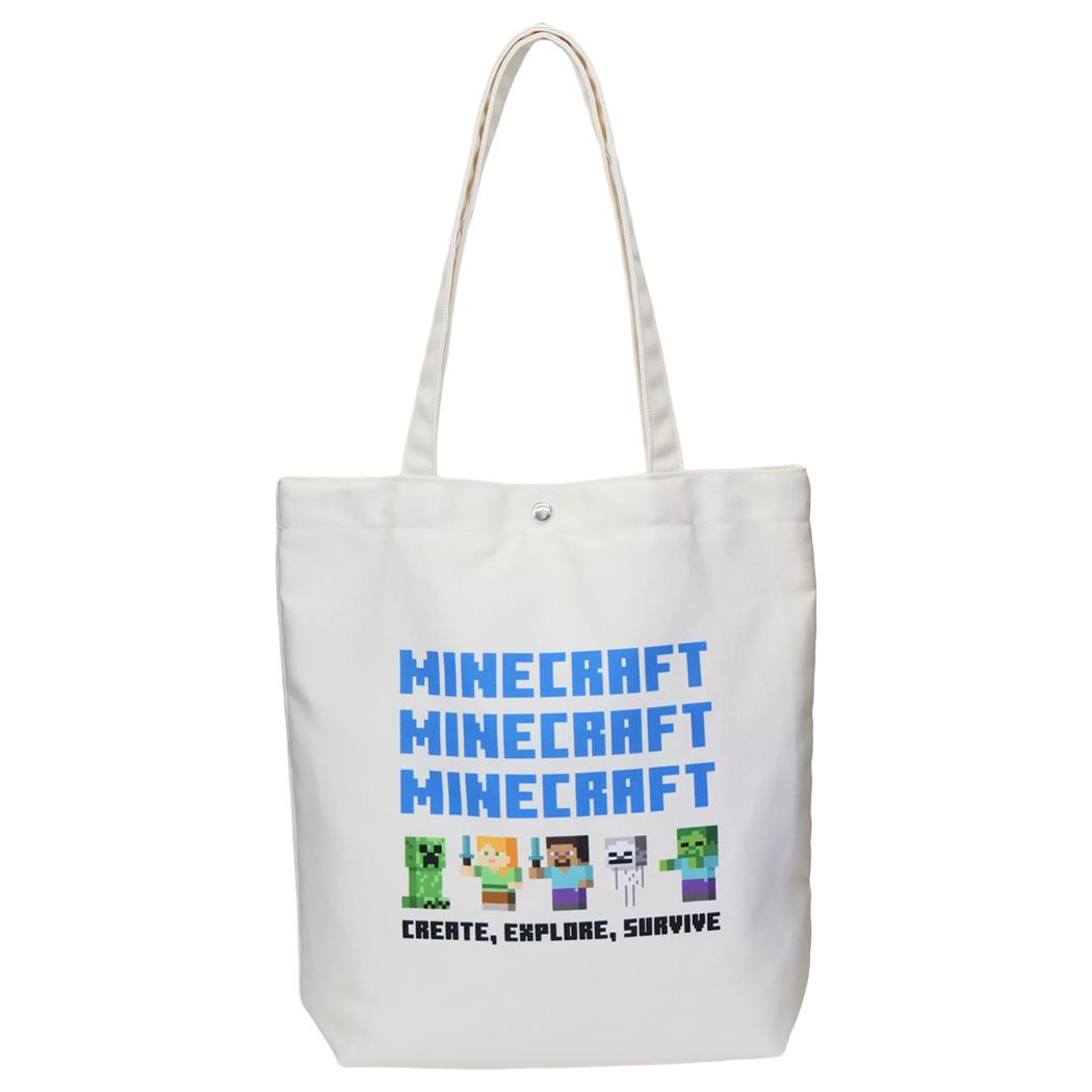トートバッグ 手提げかばん マインクラフト クリーム Minecraft プレゼント ゲームメール便可