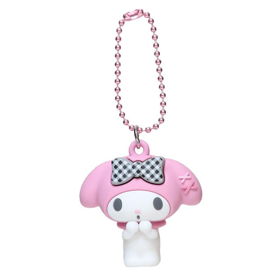 PVC マスコット キーホルダー マイメロディ ギンガムチェック サンリオ プレゼント メール便可