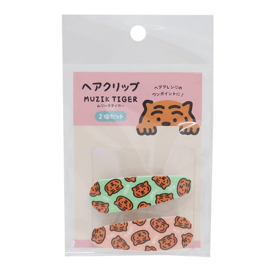 ヘアクリップ へアアクセ MUZIK TIGER パターン ケイカンパニー ヘアピン 髪留め メール便可