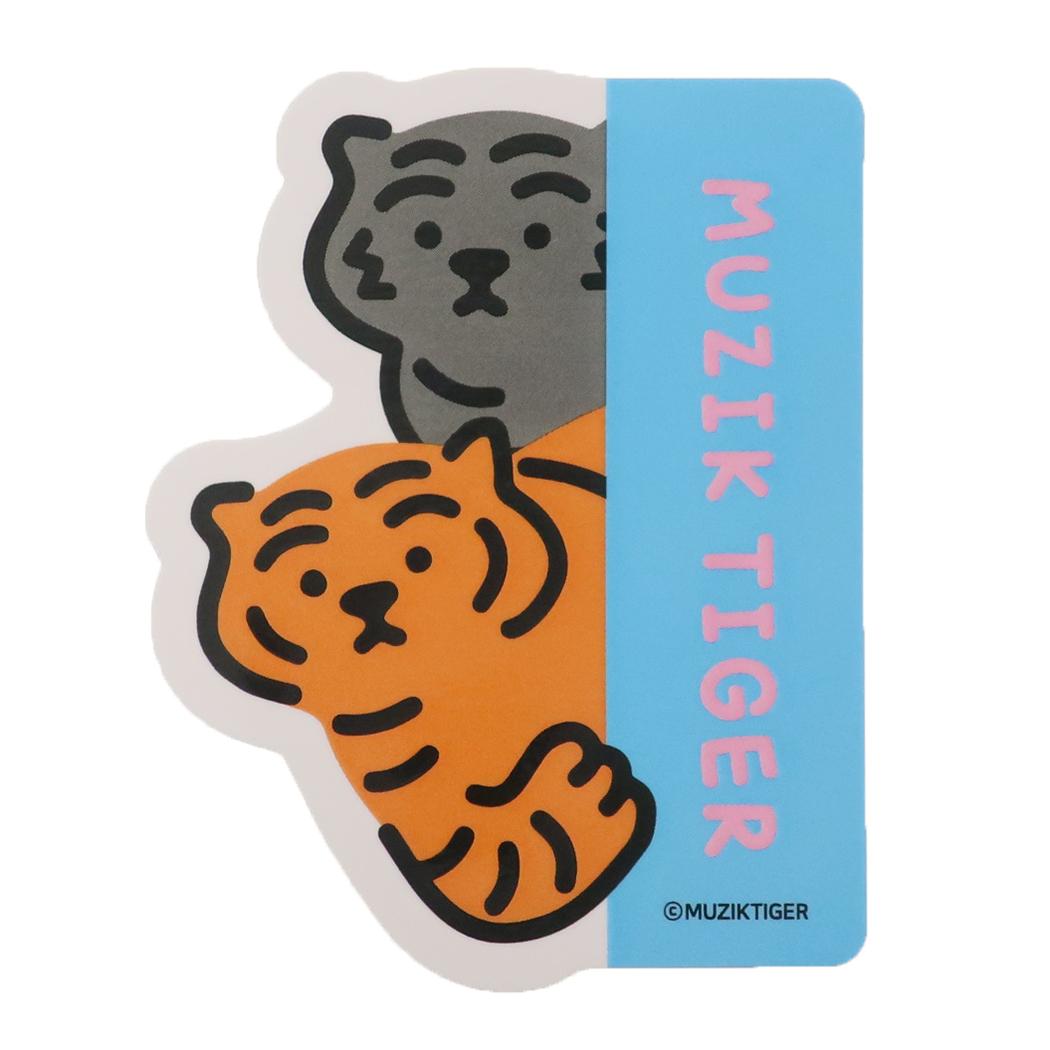 ステッカー ダイカットシール MUZIK TIGER ムジークタイガー 覗き ケイカンパニー デコシール スマホステッカー メール便可