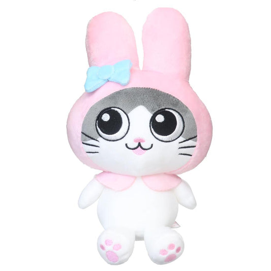 プラッシュドール ぬいぐるみ ねこに転生したおじさんxサンリオプンちゃん マイメロディ サンリオ  プレゼント