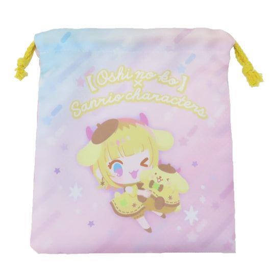 巾着 きんちゃくポーチ 巾着袋 推しの子xサンリオキャラクターズ MEMちょ ポムポムプリン ケイカンパニー 小物入れ メール便可