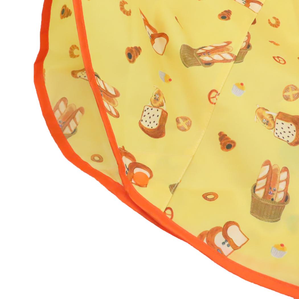 収納バッグ付きレインポンチョ 子供用 レインウェア パンどろぼう イエロー 子ども用 雨合羽 絵本メール便可