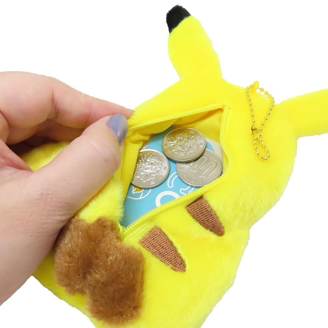 ダイカット小銭入れ コインケース ポケットモンスター ピカチュウ ポケモン マルヨシ ぬいぐるみ小銭入れ 小物入れ メール便可
