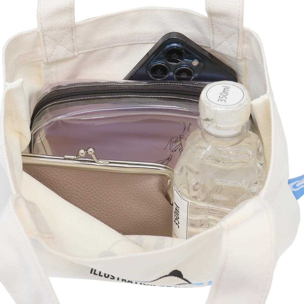 帆布ミニトート ランチバッグ パンシェル ブルー ケイカンパニー お弁当かばん メール便可
