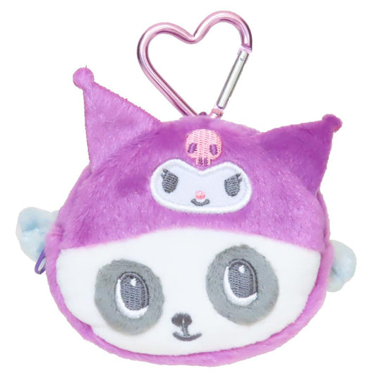カラビナ付きフェイスミニポーチ ミニポーチ パンシェルxサンリオキャラクターズ クロミ サンリオ 小物入れ
